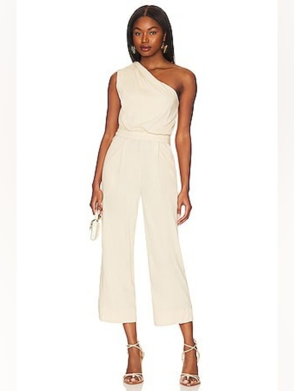 FREE PEOPLE Avery One Shoulder Jumpsuit In Washed Out Size 4